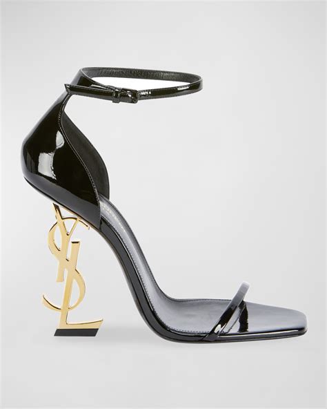 ysl black wedges|ysl heel price.